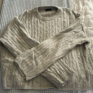 CashSoft cable knit sweater Gap